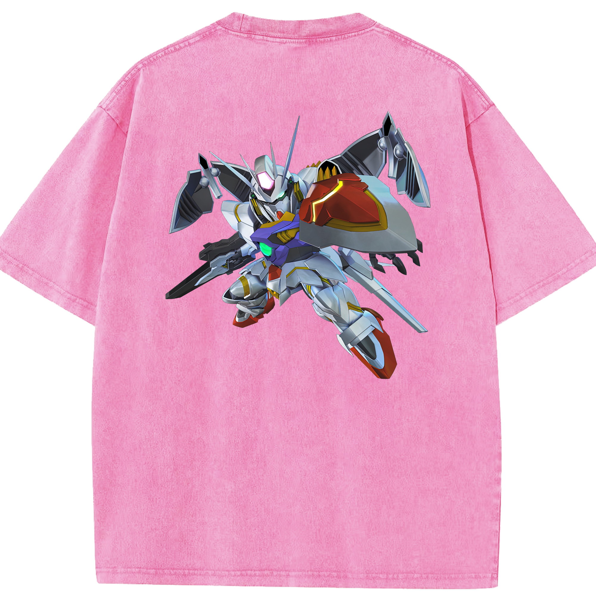 （画像用） 機動戦士ガンダム Mobile Suit Gundam 綿100% ヴィンテージ風 半袖Tシャツ（背面プリント）